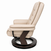 Charlton Swivel Recliner & Footstool | Beige