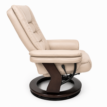 Charlton Swivel Recliner & Footstool | Beige