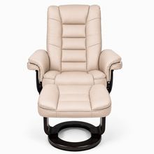 Charlton Swivel Recliner & Footstool | Beige