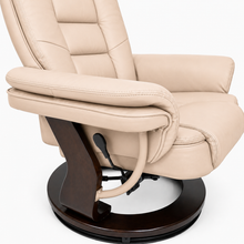 Charlton Swivel Recliner & Footstool | Beige