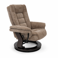 Charlton Swivel Recliner & Footstool | Khaki