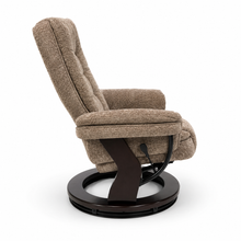 Charlton Swivel Recliner & Footstool | Khaki