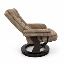 Charlton Swivel Recliner & Footstool | Khaki