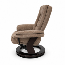 Charlton Swivel Recliner & Footstool | Khaki