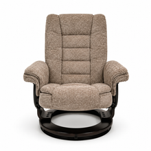Charlton Swivel Recliner & Footstool | Khaki