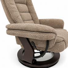 Charlton Swivel Recliner & Footstool | Khaki