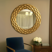 Coastal Circular Mirror | Country Gold