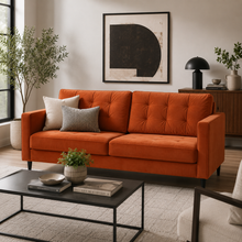 Chelsea Velvet Rust 3 Seater Sofa