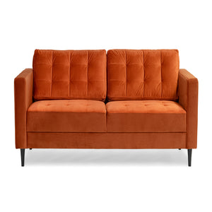 Chelsea Velvet Rust 2 Seater Sofa