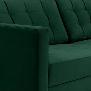 Chelsea Velvet Green 3 Seater Sofa