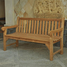 Westminster Large Teak Classic Garden Bench With Cushion