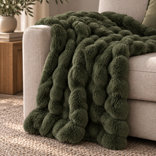 Malini Raffles Throw - Olive