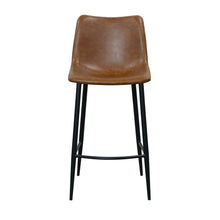 Edward Faux Leather Bar Stool | Tan