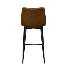 Edward Faux Leather Bar Stool | Tan