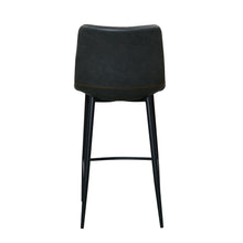 Edward Faux Leather Bar Stool | Grey