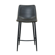 Edward Faux Leather Bar Stool | Grey