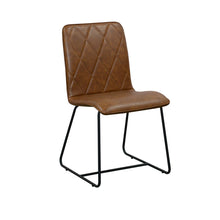 Louis Faux Leather Dining Chair | Tan