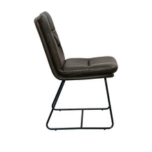 Alexander Faux Leather Dining Chair | Dark Brown