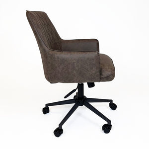 Industrial Diamond Office Chair | Brown