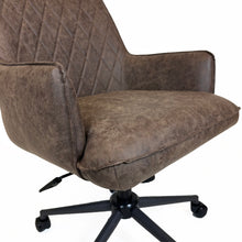 Industrial Diamond Office Chair | Brown
