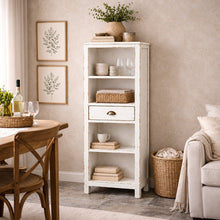 Heritage Distressed Chalk White Tall Bookcase