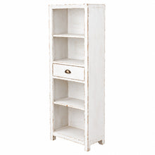 Heritage Distressed Chalk White Tall Bookcase