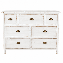 Heritage Distressed Chalk White 7 Drawer Chest
