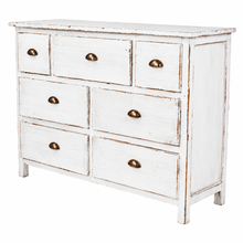 Heritage Distressed Chalk White 7 Drawer Chest