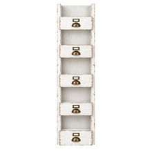 Heritage Distressed Chalk White Display Storage Unit