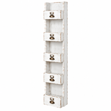 Heritage Distressed Chalk White Display Storage Unit