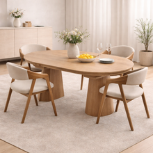 Nook Extending Oval Dining Table | Natural