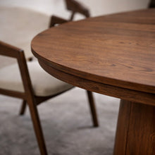 Nook Extending Oval Dining Table | Walnut