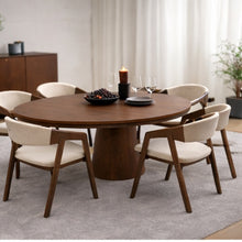 Nook Extending Oval Dining Table | Walnut