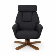 Florida Swivel Recliner & Footstool | Charcoal