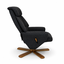 Florida Swivel Recliner & Footstool | Charcoal