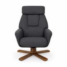 Florida Swivel Recliner & Footstool | Grey