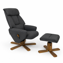 Florida Swivel Recliner & Footstool | Grey