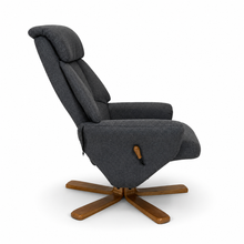 Florida Swivel Recliner & Footstool | Grey