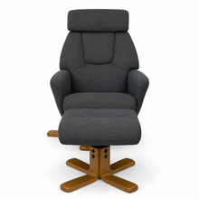 Florida Swivel Recliner & Footstool | Grey