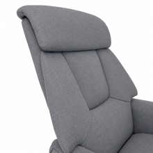 Florida Swivel Recliner & Footstool | Light Grey