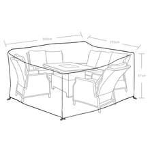William Garden 5 Piece Reclining Sofa Dining Set Waterproof Cover