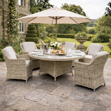 Hampshire Garden 6 Seat Round Dining Set
