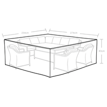 Lymington Large Garden Corner Dining Set Waterproof Cover