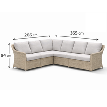 Lymington Large Garden Corner Dining Set with Rising Table
