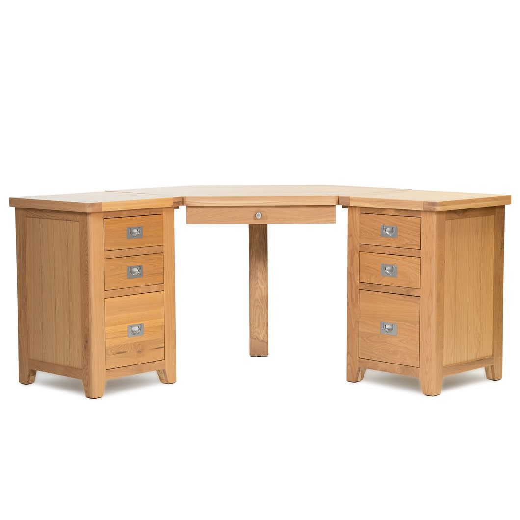 Gloucester Oak Corner Desk