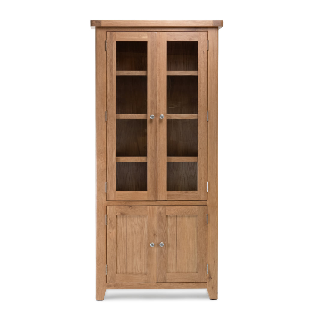 Gloucester Oak Display Cabinet