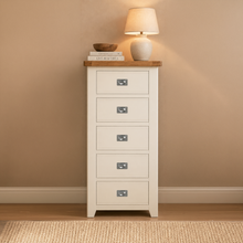 Gloucester Stone 5 Drawer Tallboy Chest