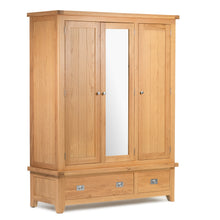 Gloucester Oak Triple Wardrobe