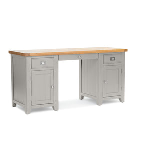 Gloucester Grey Double Pedestal Desk