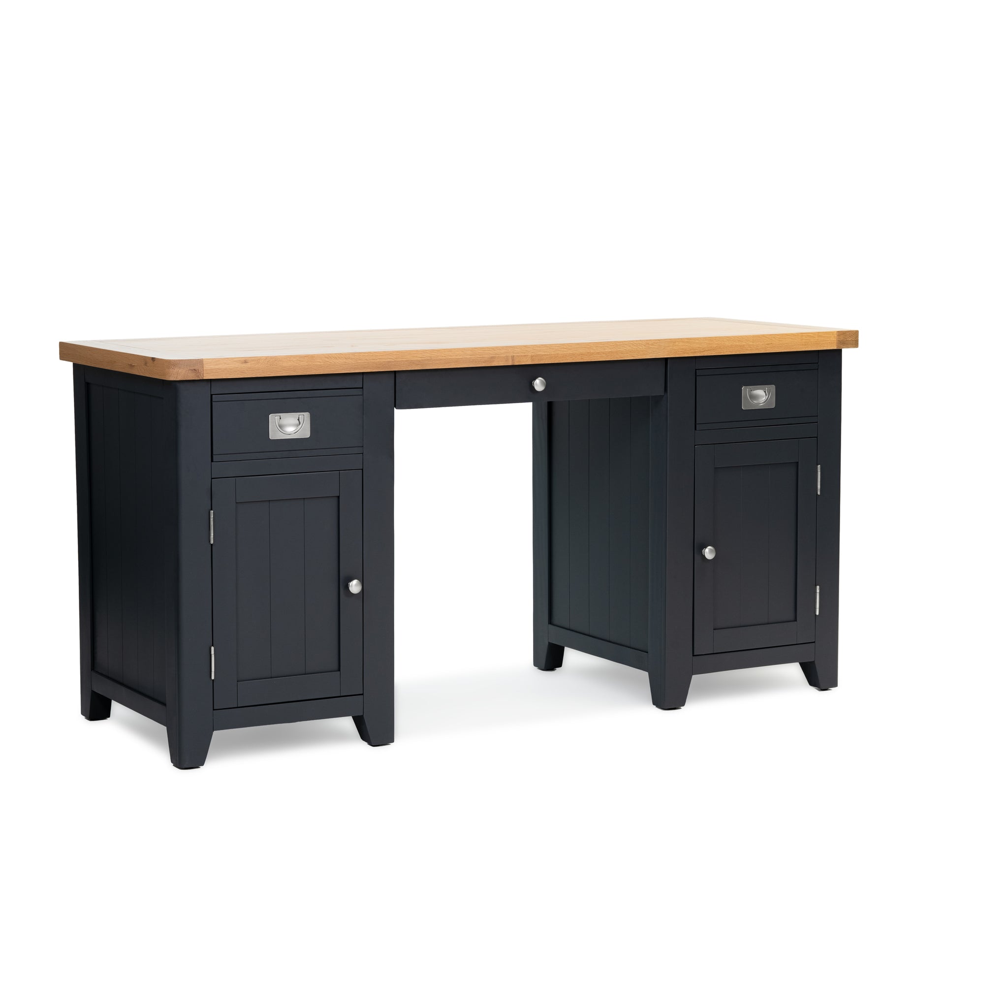 Gloucester Railings Double Pedestal Desk – HomePlus Furniture